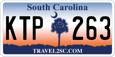 SC license plate KTP263