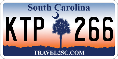 SC license plate KTP266