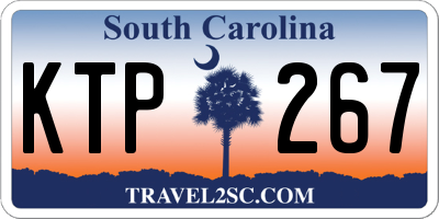 SC license plate KTP267