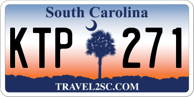 SC license plate KTP271