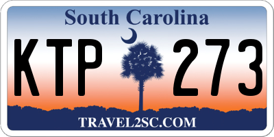 SC license plate KTP273