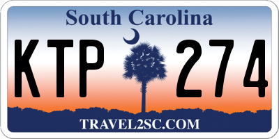 SC license plate KTP274
