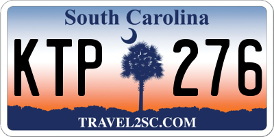 SC license plate KTP276