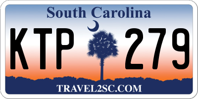 SC license plate KTP279
