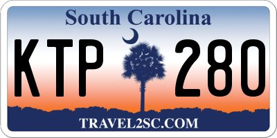 SC license plate KTP280