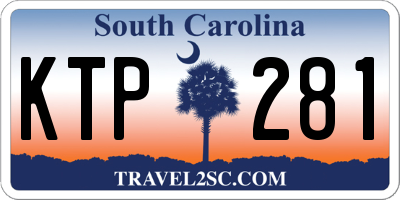 SC license plate KTP281