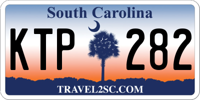 SC license plate KTP282