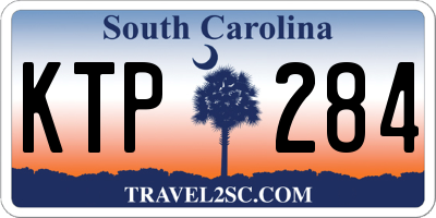 SC license plate KTP284