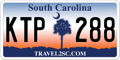 SC license plate KTP288