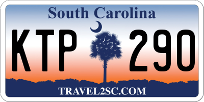 SC license plate KTP290