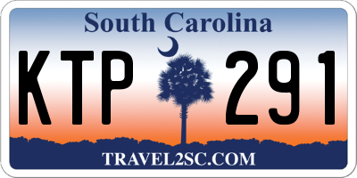 SC license plate KTP291