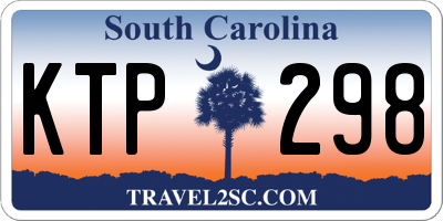 SC license plate KTP298