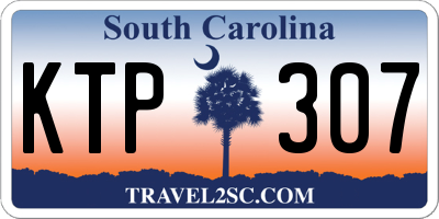 SC license plate KTP307