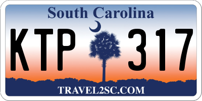 SC license plate KTP317
