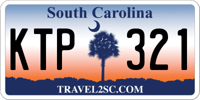 SC license plate KTP321