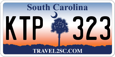 SC license plate KTP323