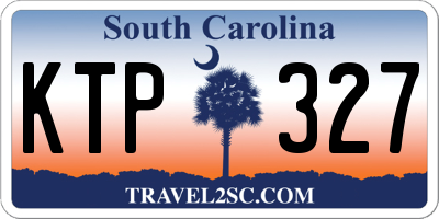SC license plate KTP327