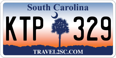 SC license plate KTP329