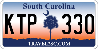 SC license plate KTP330