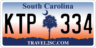 SC license plate KTP334