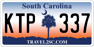 SC license plate KTP337