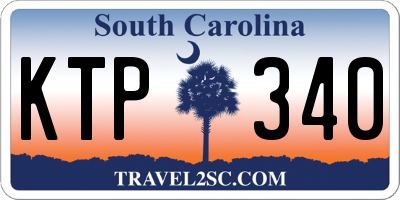 SC license plate KTP340