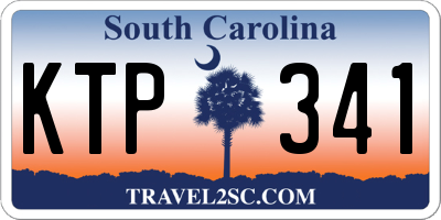 SC license plate KTP341