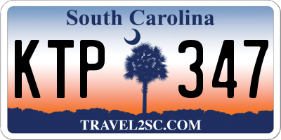 SC license plate KTP347