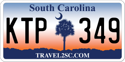 SC license plate KTP349