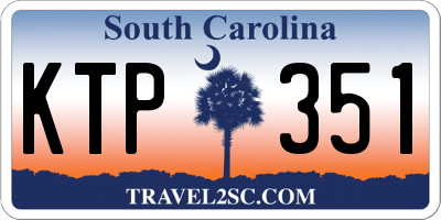 SC license plate KTP351