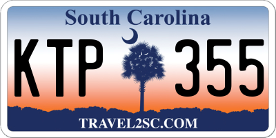 SC license plate KTP355