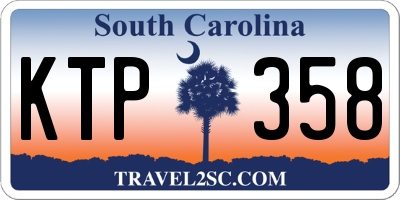 SC license plate KTP358