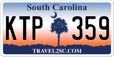 SC license plate KTP359