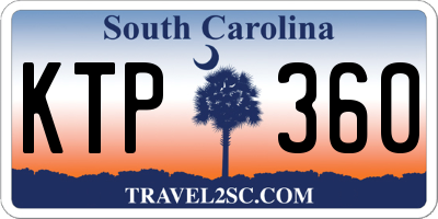 SC license plate KTP360