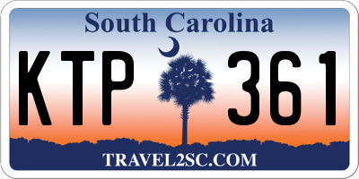 SC license plate KTP361