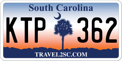 SC license plate KTP362