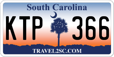 SC license plate KTP366