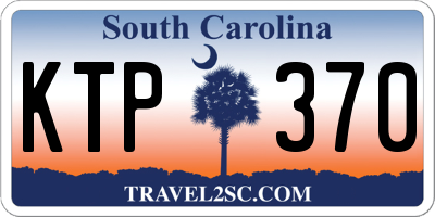 SC license plate KTP370