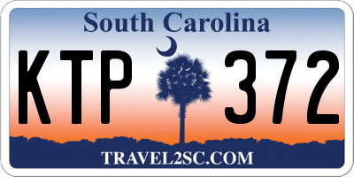 SC license plate KTP372