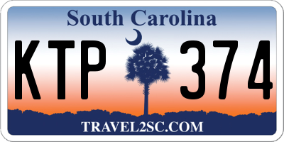 SC license plate KTP374