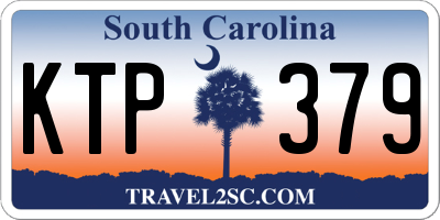SC license plate KTP379