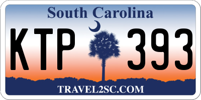 SC license plate KTP393