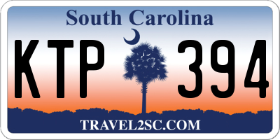 SC license plate KTP394