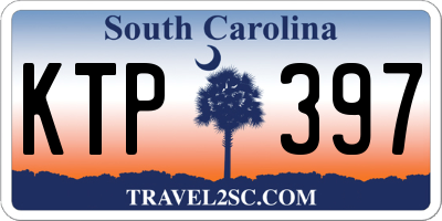 SC license plate KTP397