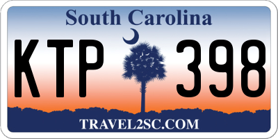 SC license plate KTP398