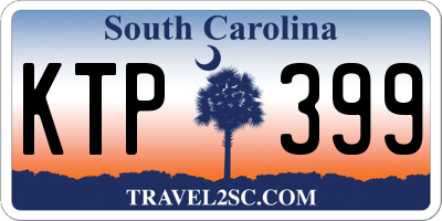SC license plate KTP399