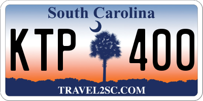 SC license plate KTP400