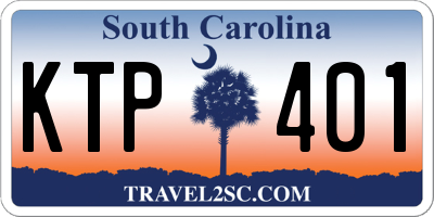 SC license plate KTP401