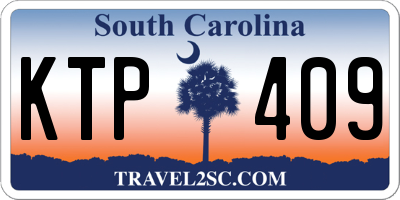 SC license plate KTP409