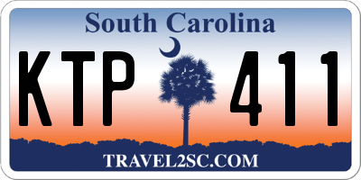 SC license plate KTP411